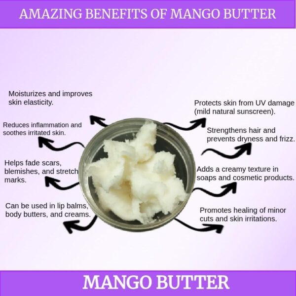 Uses benefits mango butter