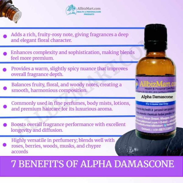Uses benefits alpha damascone