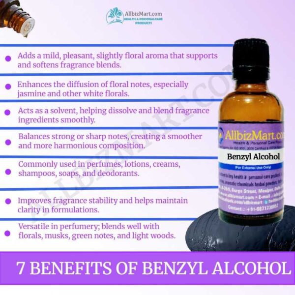 Uses benefits benzyl alcohol