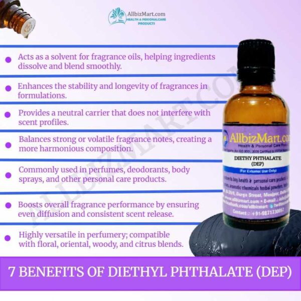 Uses benefits diethyl phthalate dep