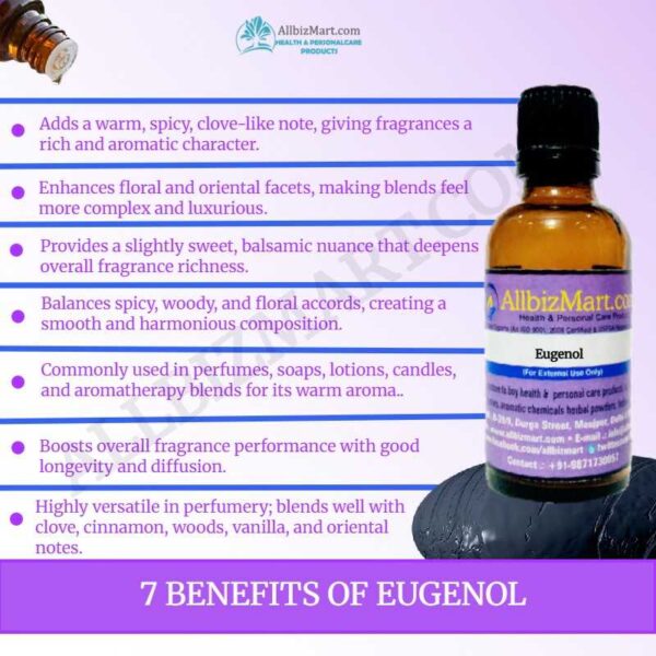 Uses benefits eugenol
