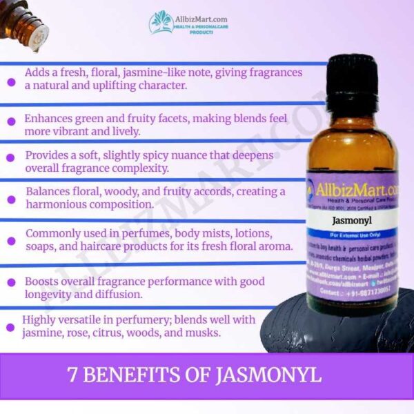 Uses benefits jasmonyl