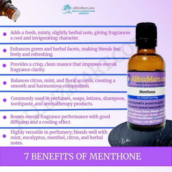 Uses benefits menthone