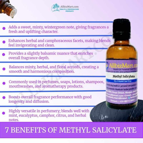 Uses benefits methyl salicylate