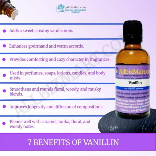 Uses benefits vanillin