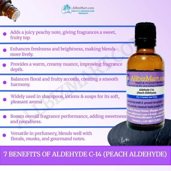 Uses benefits aldehyde c 14 peach aldehyde