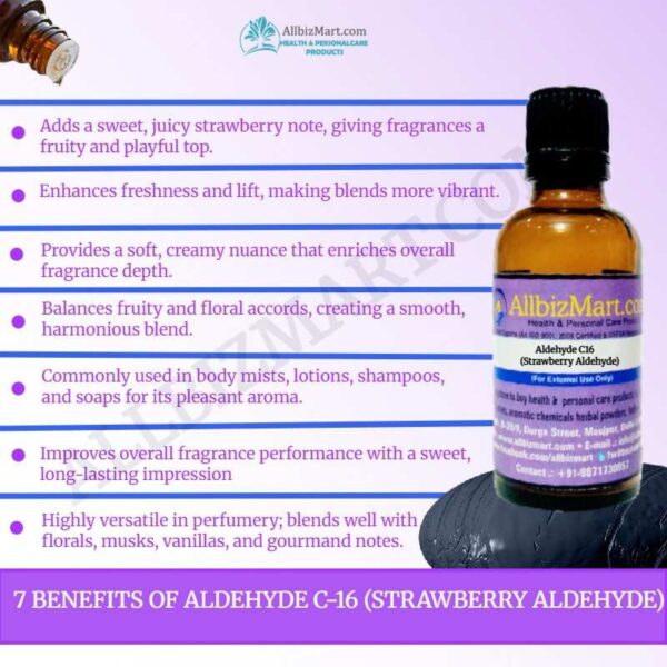 Uses benefits aldehyde c 16 strawberry aldehyde