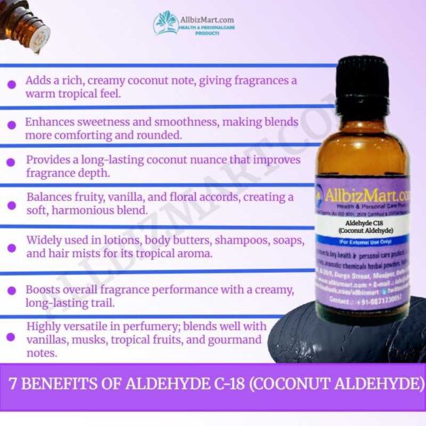 Uses benefits aldehyde c 18 coconut aldehyde