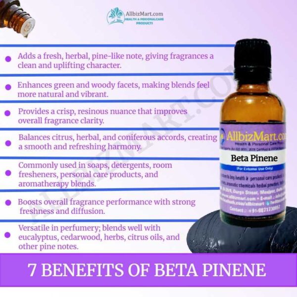 Uses benefits beta pinene