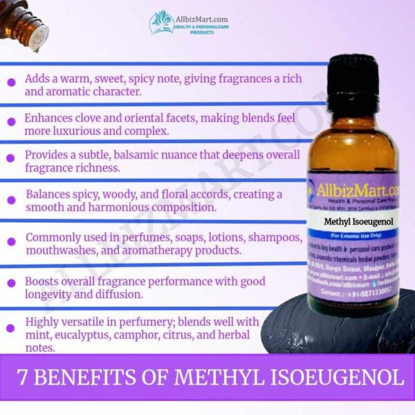 Uses benefits methyl isoeugenol