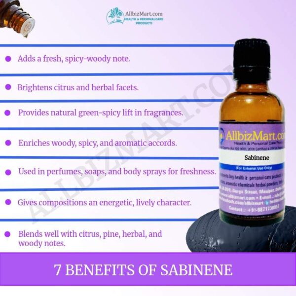 Uses benefits sabinene