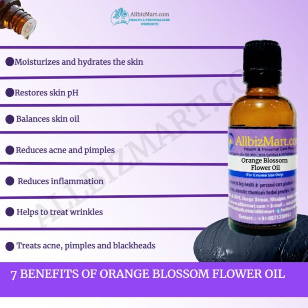 Orange blossom flower oil