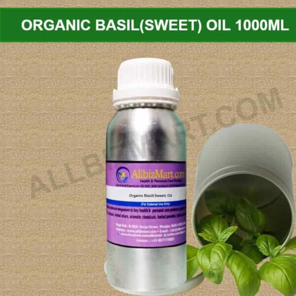 Organic basil(sweet) oil 1000ml