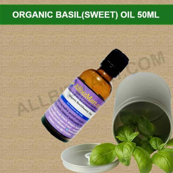 Organic basil(sweet) oil 50ml