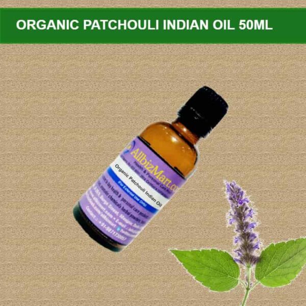 Organic patchouli indian essential oil 50ml