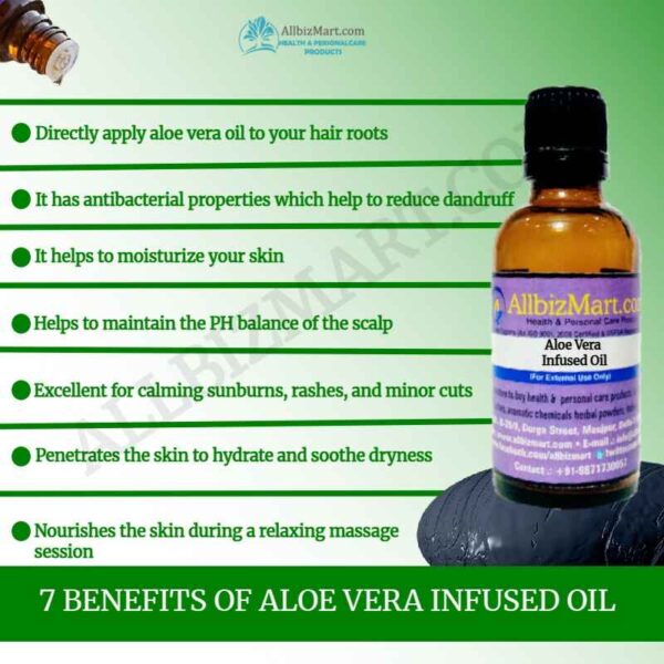 Uses benefits aloe vera oil infused