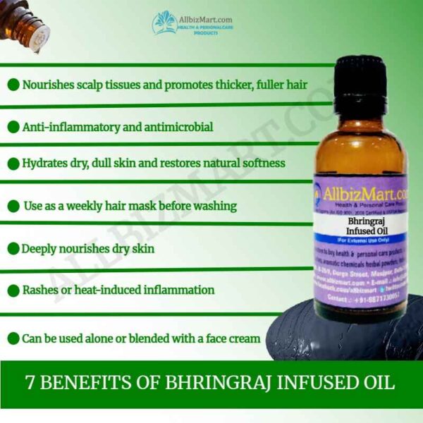 Uses benefits bhringraj oil infused