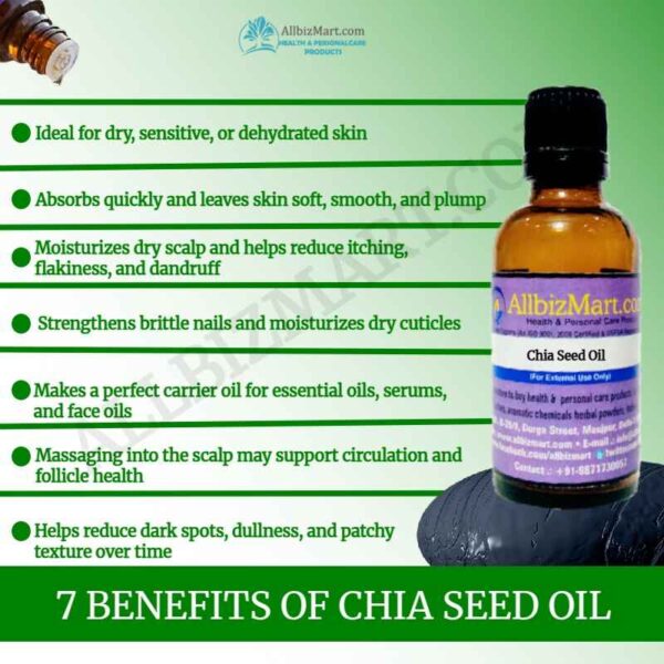 Uses benefits chia seed oil