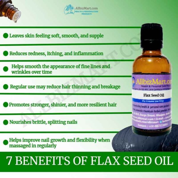 Uses benefits flax seed oil