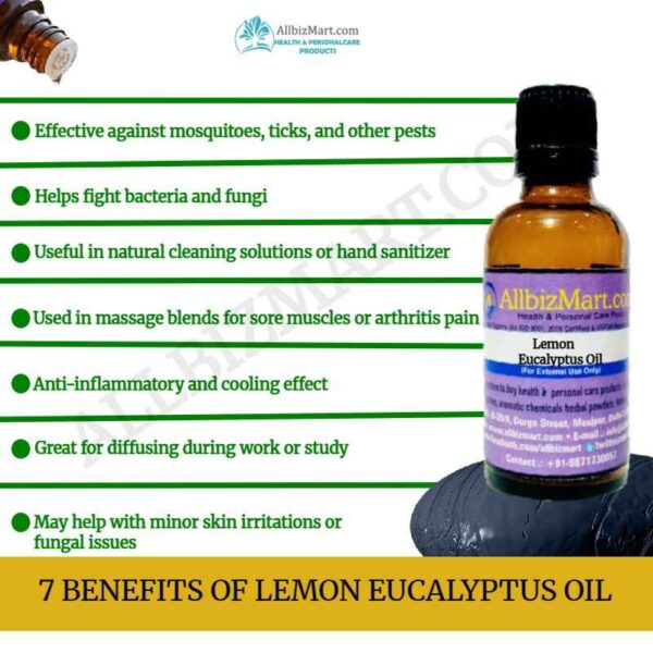 Uses benefits lemon eucalyptus oil