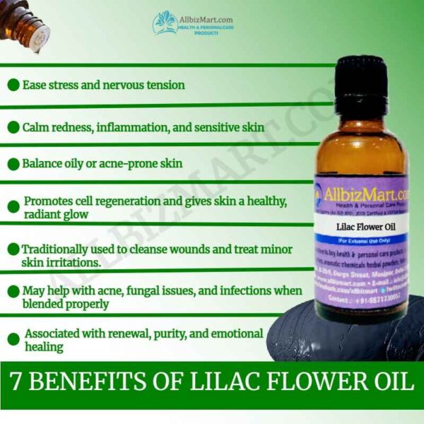 Uses benefits lilac flower oil