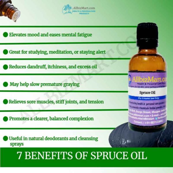 Uses benefits spruce oil