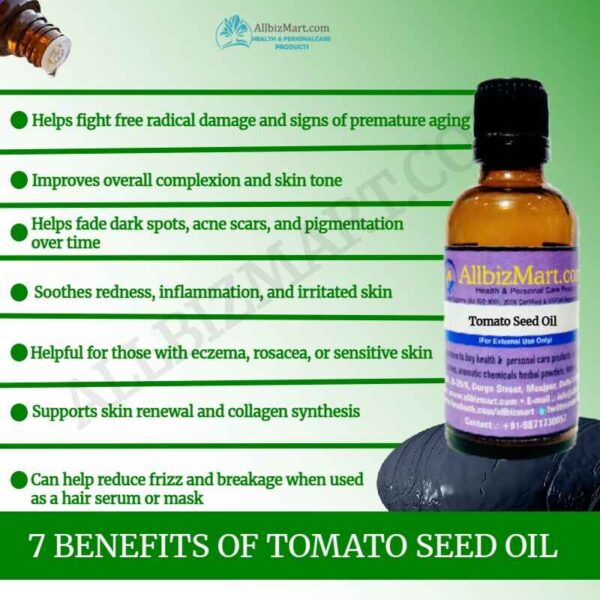 Uses benefits tomato seed oil
