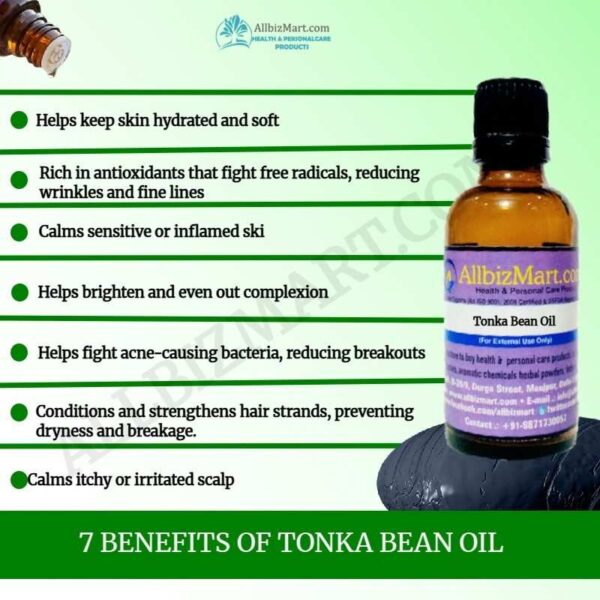 Uses benefits tonka bean oil