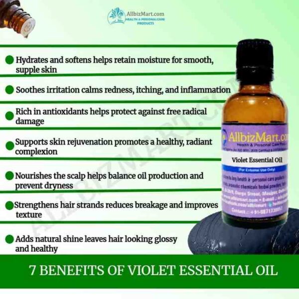 Uses benefits violet essential oil